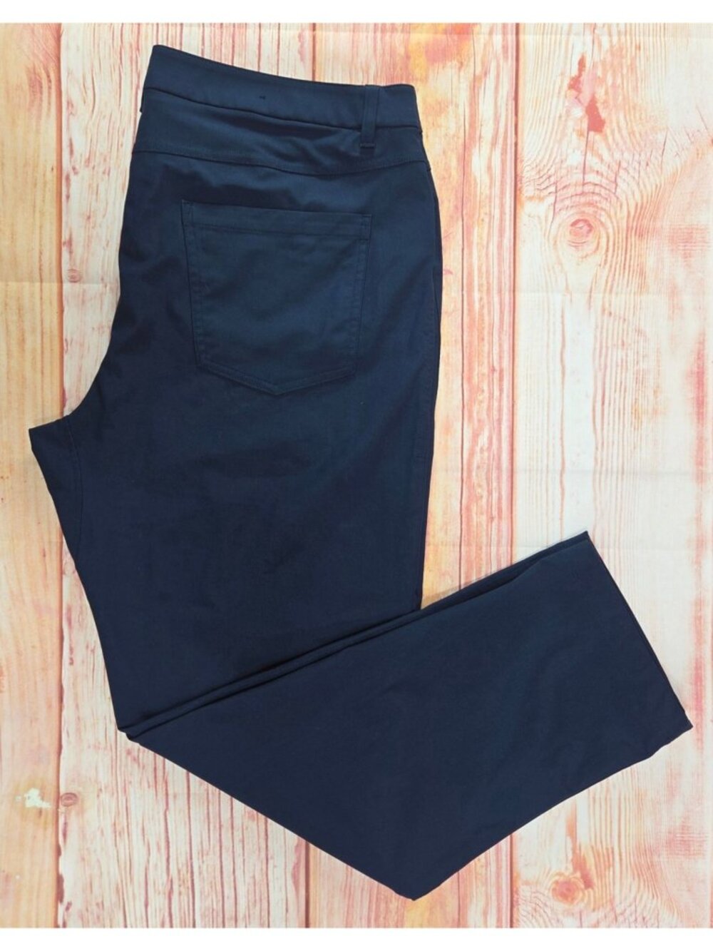 lululemon athletica Navy Blue Stretch Chino Pants Size 36x30